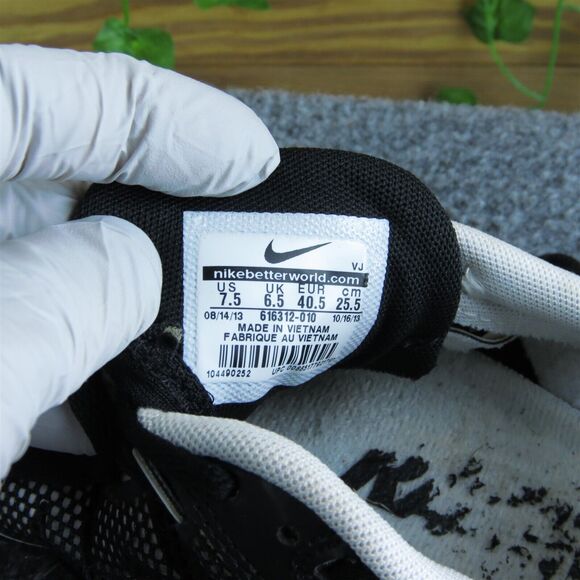 Nike Men's Rival MD Sneaker Black Synthetic Size 7.5 Medium‎ (D, M) Gently Used - Picture 5 of 7